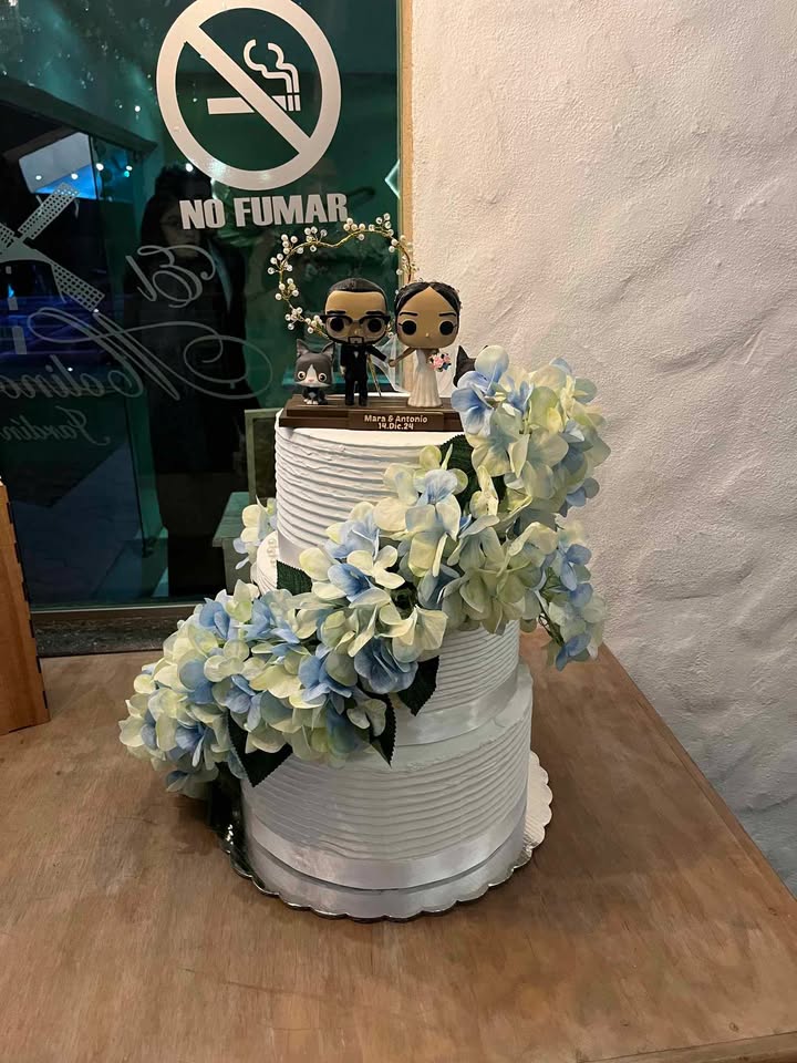 Boda, pareja con 2 mascotas