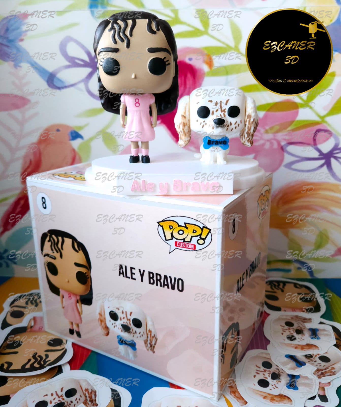 UnFunko básico/ sencillo, con 1 mascota