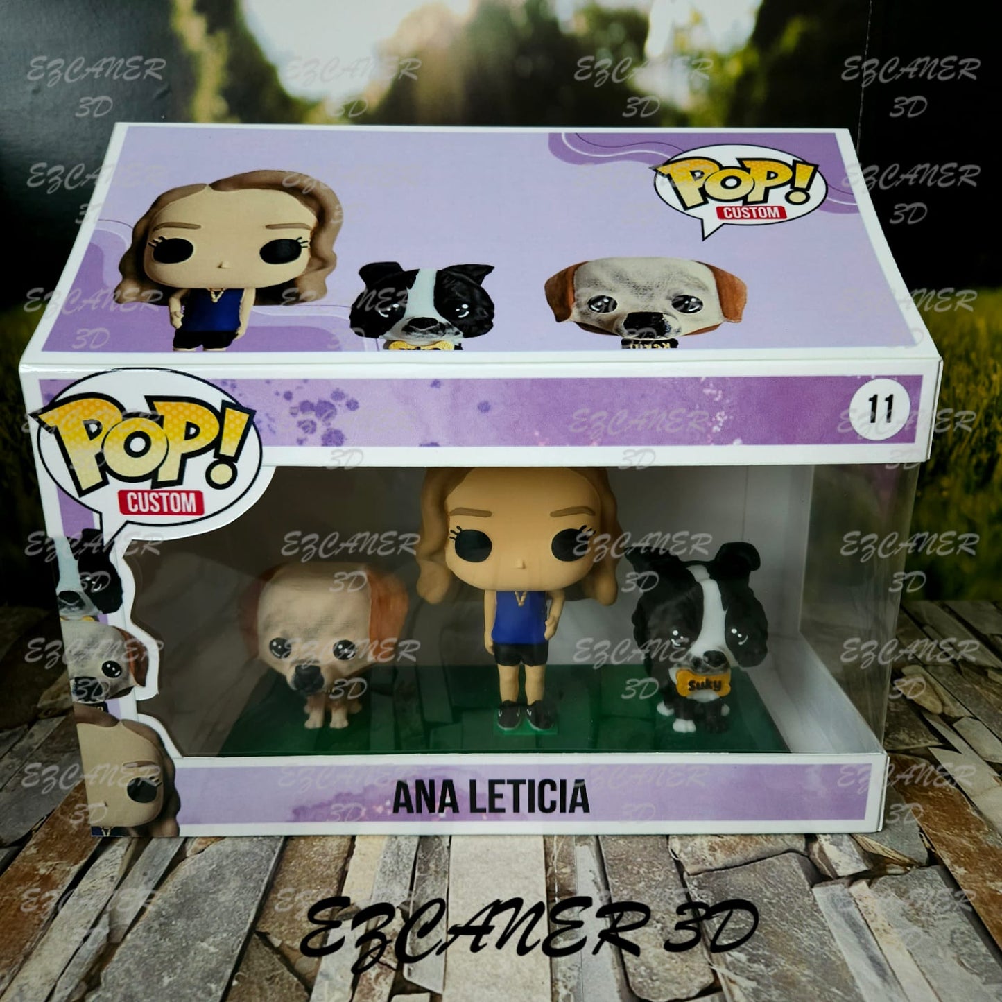 UnFunko básico/ sencillo, con 2 mascotas