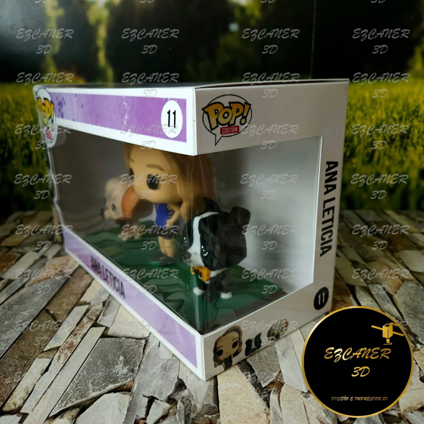UnFunko básico/ sencillo, con 2 mascotas