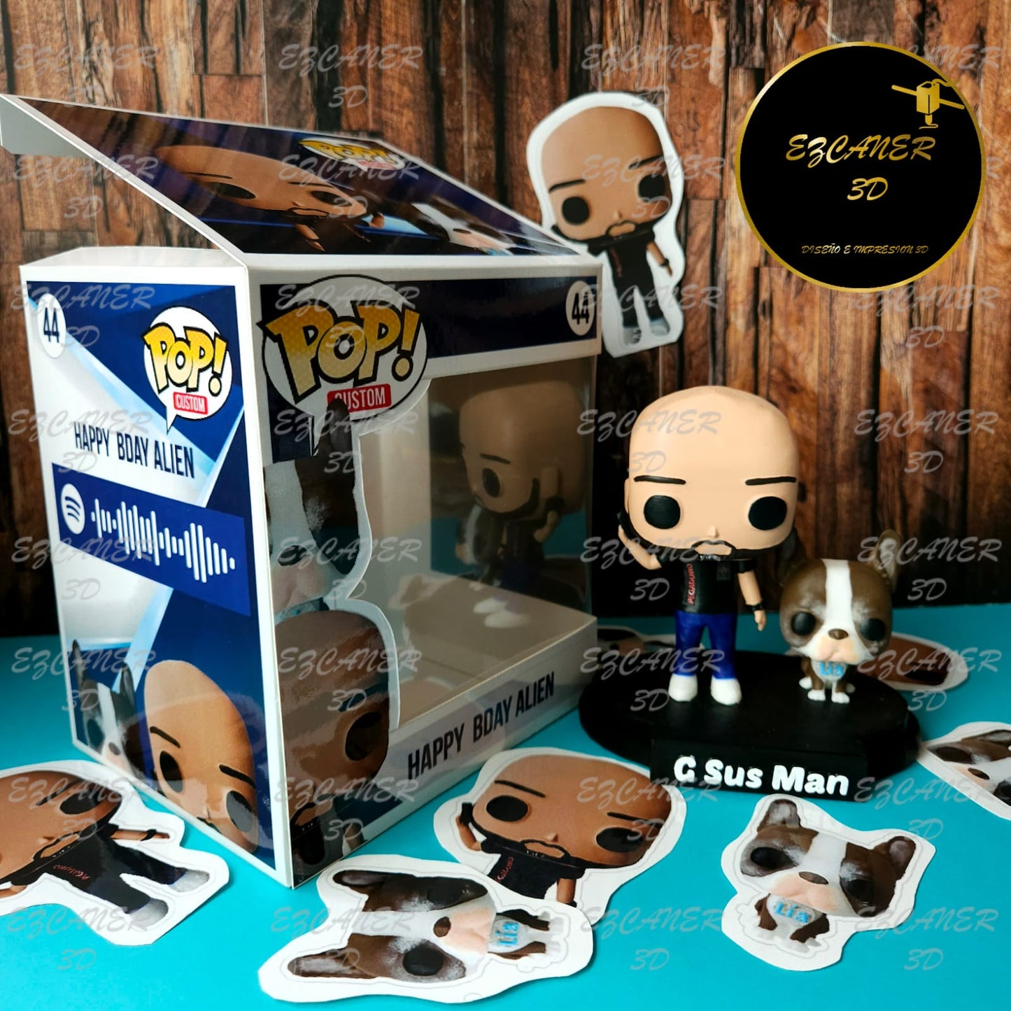 UnFunko básico/ sencillo, con 1 mascota