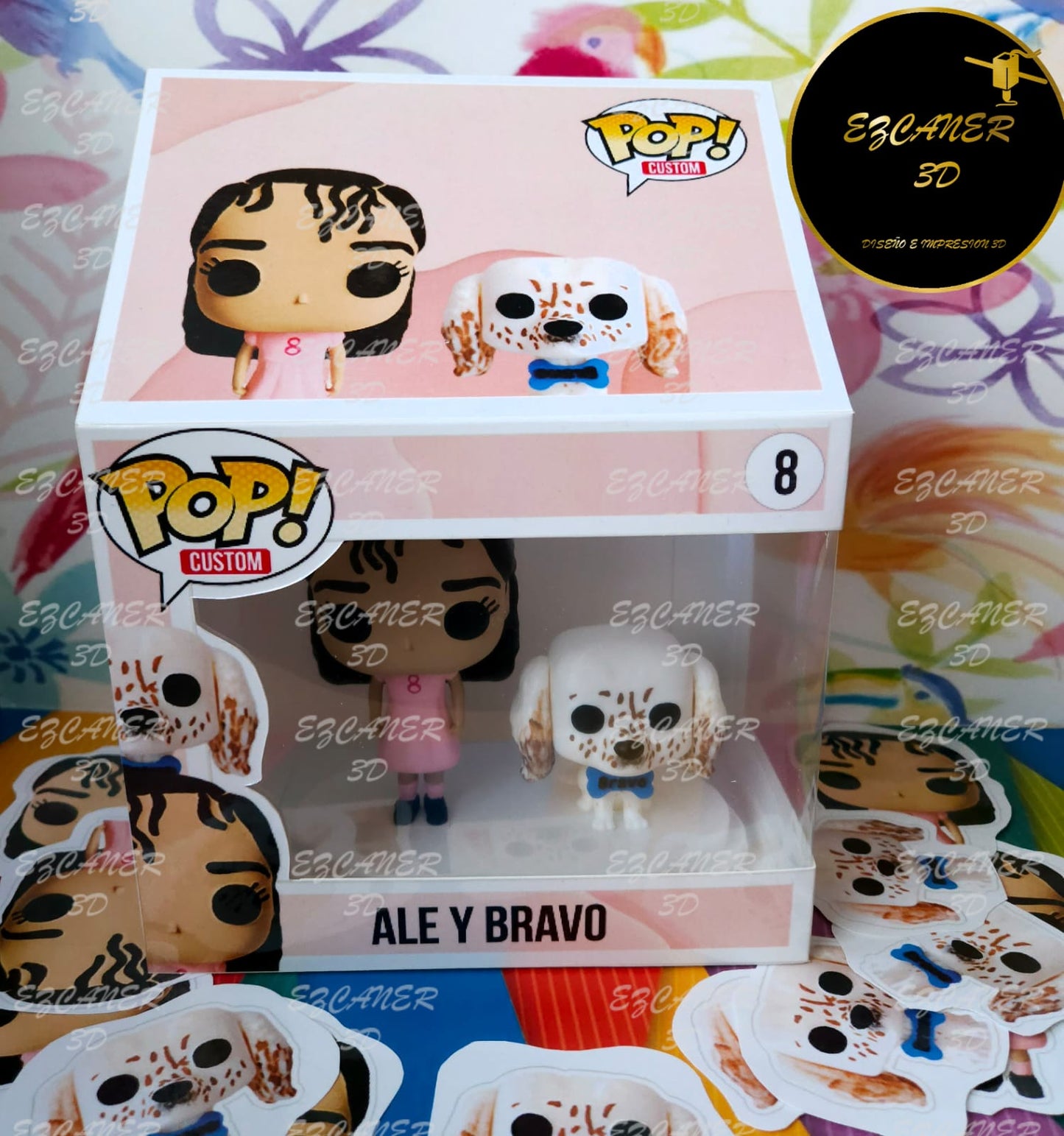 UnFunko básico/ sencillo, con 1 mascota