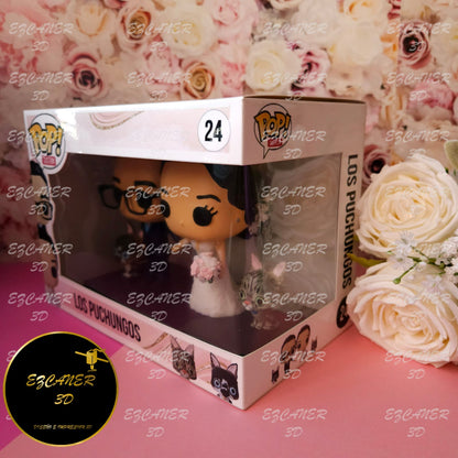 Boda, pareja con 2 mascotas