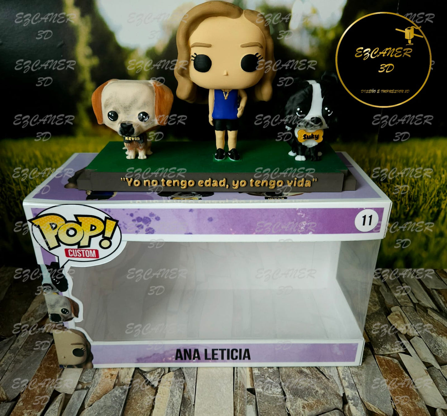 UnFunko básico/ sencillo, con 2 mascotas
