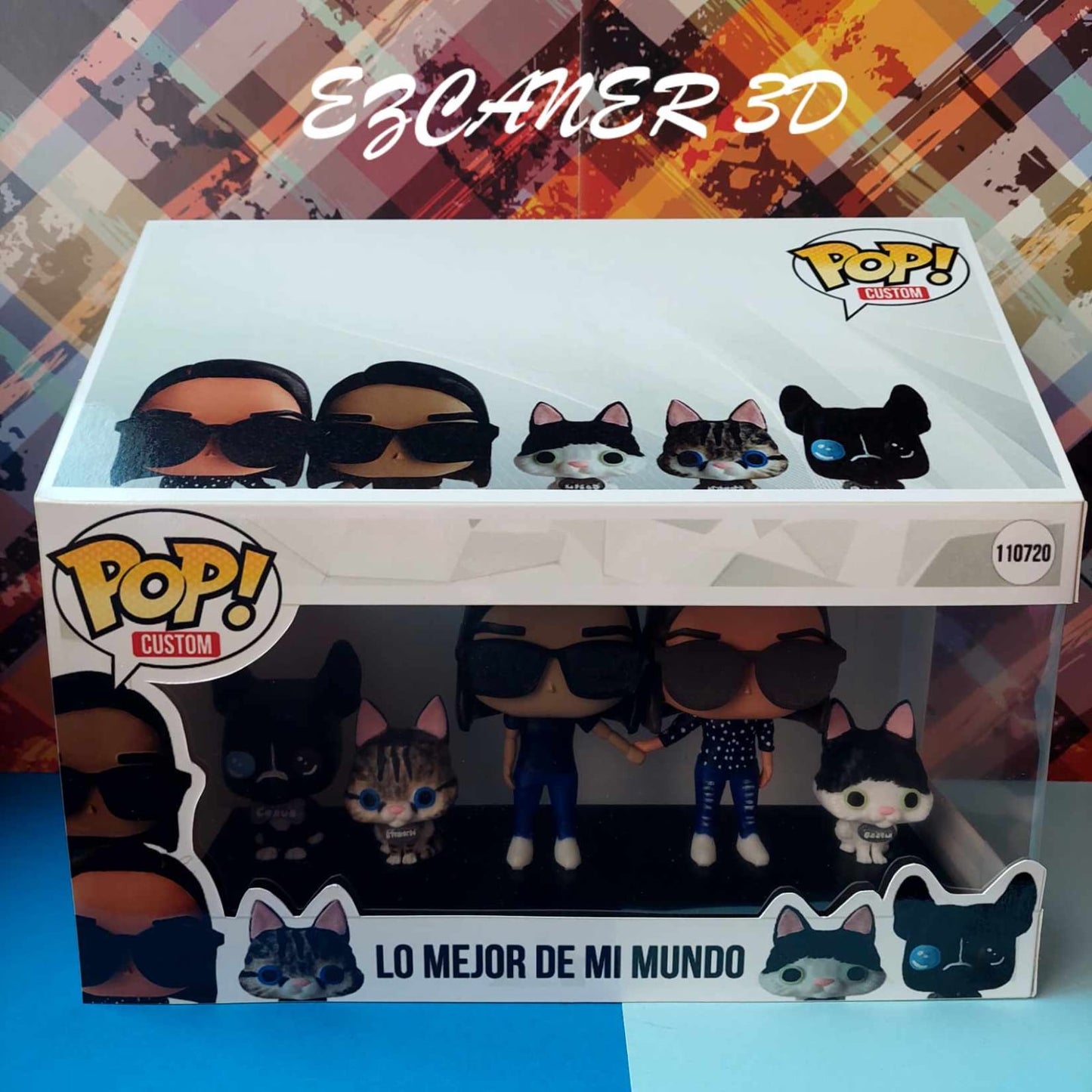 Pareja con 3 mascotas, sencillos / básicos