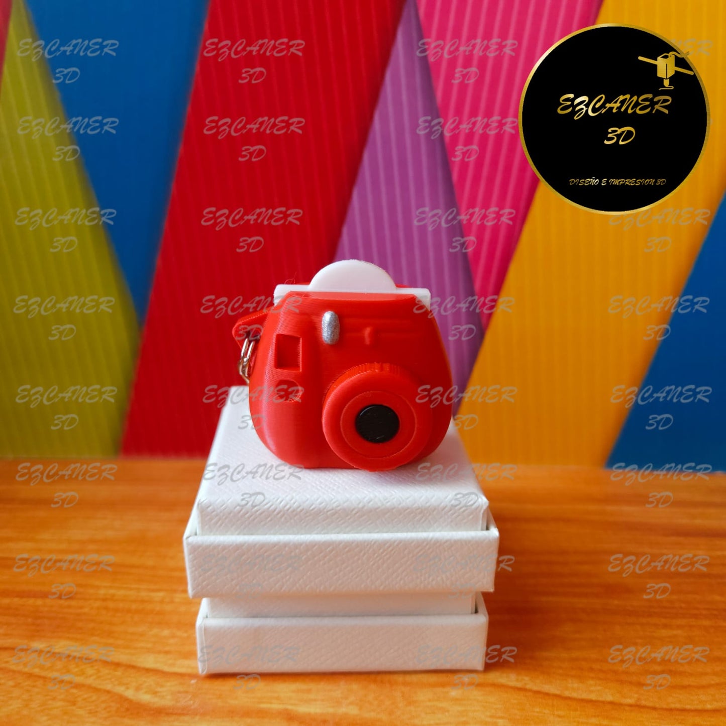 Llavero portafoto Rojo Caramelo