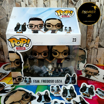 Pareja con 2 mascotas, sencillos / básicos
